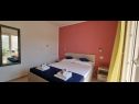 Apartments Ivano - 20 m from Sea: A1(6), A2(2+1), A3(2+1), A4(2), A5(2) Cove Osibova (Milna) - Island Brac  - Croatia - Apartment - A1(6): bedroom