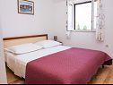 Apartments Jela - 50 m from pebble beach: A1-Ana (4), A2-Marija (4) Postira - Island Brac  - Apartment - A2-Marija (4): bedroom
