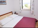 Apartments Jela - 50 m from pebble beach: A1-Ana (4), A2-Marija (4) Postira - Island Brac  - Apartment - A2-Marija (4): bedroom