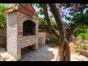 Holiday home Lumos - panoramic view & olive garden: H(10) Postira - Island Brac  - Croatia - fireplace (house and surroundings)