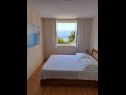 Apartments Jela - 50 m from pebble beach: A1-Ana (4), A2-Marija (4) Postira - Island Brac  - Apartment - A1-Ana (4): bedroom