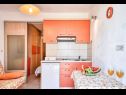 Apartments Ennio - 100m from the beach: A1 Narančasti(2+1), A2 Zeleni(2+1), A3 Žuti(2+1), SA4(2+1) Povlja - Island Brac  - Apartment - A1 Narančasti(2+1): kitchen and dining room