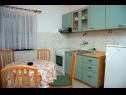 Apartments DeMar - 70m from sea: A1-crveni(4), A2-zeleni(3), A3-plavi(3) Splitska - Island Brac  - Apartment - A2-zeleni(3): kitchen and dining room