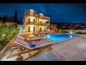 Holiday home Villa Gold - private pool & grill: H(12+4) Splitska - Island Brac  - Croatia - house