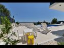 Holiday home Maca - pool an view: H(8) Okrug Gornji - Island Ciovo  - Croatia - courtyard