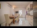 Apartments Miroslava - with pool: A1(4), A3(2+1), A4(5), A5(6+1) Okrug Gornji - Island Ciovo  - Apartment - A4(5): kitchen and dining room