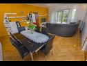 Apartments Ljuba - nice garden: A2(4+1) Plavi, A4(8+1), A1(2+2) Okrug Gornji - Island Ciovo  - Apartment - A4(8+1): living room