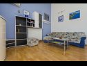 Apartments Ljuba - nice garden: A2(4+1) Plavi, A4(8+1), A1(2+2) Okrug Gornji - Island Ciovo  - Apartment - A2(4+1) Plavi: living room