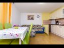 Apartments Ljuba - nice garden: A2(4+1) Plavi, A4(8+1), A1(2+2) Okrug Gornji - Island Ciovo  - Apartment - A1(2+2): dining room