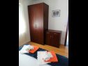 Apartments Tomislav A1 crni(4+1), A2 crveni(4+1), A3(5+1), A4(2+2) Selce - Riviera Crikvenica  - Apartment - A1 crni(4+1): bedroom