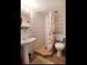Apartments Emily - 50m from beach; A1(2), A2(2), A3(2), A4(2), A5(4+1) Vrboska - Island Hvar  - Apartment - A5(4+1): bathroom with toilet