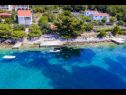 Apartments Lukovac - directly at the beach: A1(6), A2(2+2) Blato - Island Korcula  - house