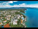 Apartments Zdrave - 500 m from sea: A1 prizemlje(4+2), A2 kat(4+2) Pinezici - Island Krk  - beach
