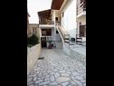 Apartments and rooms Luka - with parking; A2(2+2), R1(2), R2(2) Vrbnik - Island Krk  - courtyard