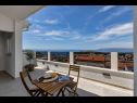 Apartments Prgo - with view and parking: A1(6), A2(6), A3(4) Makarska - Riviera Makarska  - Apartment - A3(4): terrace