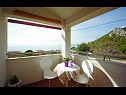 Apartments Stipe - sea view from the terrace : A1(4+1) Makarska - Riviera Makarska  - house