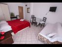 Apartments Ruz - near beach: 1 - A 301(4+1), 2 - A 204(4), 3 - SA 101(2), 4 - SA 102(2), 5 - SA 103(2+1), 6 - SA 104(2), 7 - SA 105(2), 8 - SA 201(2+2), 9 - SA 202(2+1), 10 - SA 203(2) Zaostrog - Riviera Makarska  - Apartment - 2 - A 204(4): bedroom