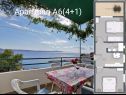 Apartments Gogi - 100 m from beach: A6(4+1), A1(2+1), A2(2+1), A8(4+2) Zivogosce - Riviera Makarska  - Apartment - A6(4+1): detail