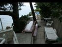 Apartments Branka - at the beach: A1(4), SA2(2) Stanici - Riviera Omis  - courtyard