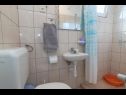 Apartments Krešo - 100 m from sea A1 desni(4), A2 lijevi(5), A3(2) Tkon - Island Pasman  - Apartment - A2 lijevi(5): bathroom with toilet