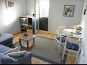 Apartments Ana - 5 m from beach: A1 Plavi(2+2), A2 Rozi(2+2) Ribarica - Riviera Senj  - Apartment - A1 Plavi(2+2): living room
