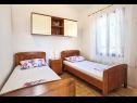 Apartments Branka - 30 m from beach: A1 zeleni(4+1), A2 žuti(4+1) Cove Kanica (Rogoznica) - Riviera Sibenik  - Croatia - Apartment - A1 zeleni(4+1): bedroom