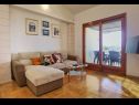 Apartments Branka - 30 m from beach: A1 zeleni(4+1), A2 žuti(4+1) Cove Kanica (Rogoznica) - Riviera Sibenik  - Croatia - Apartment - A2 žuti(4+1): living room