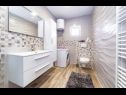 Apartments Goge - modern: A1(6), A2(5) Vodice - Riviera Sibenik  - Apartment - A2(5): bathroom with toilet