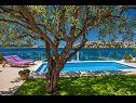 Holiday home Lucmar - swimming pool and sea view H(8+2) Zatoglav - Riviera Sibenik  - Croatia - swimming pool