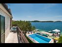 Holiday home Lucmar - swimming pool and sea view H(8+2) Zatoglav - Riviera Sibenik  - Croatia - H(8+2): terrace