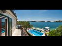 Holiday home Lucmar - swimming pool and sea view H(8+2) Zatoglav - Riviera Sibenik  - Croatia - H(8+2): terrace view