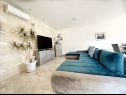 Apartments Mia - with pool: A1(4) Marina - Riviera Trogir  - Apartment - A1(4): living room