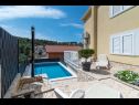 Apartments Vera - with nice view: A2-prvi kat (6), A1-prizemlje(4), A3-potkrovlje(6) Trogir - Riviera Trogir  - swimming pool
