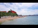 Apartments Sor - on the beach: SA1(2+1), A1(4+1), A2(2+2), A3(2+2) Bibinje - Zadar riviera  - beach