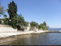 Apartments Vlatkica - 10 m from beach: A1 Vlatkica(4), A2 Lea(4) Maslenica - Zadar riviera  - beach