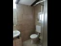 Apartments Vlatkica - 10 m from beach: A1 Vlatkica(4), A2 Lea(4) Maslenica - Zadar riviera  - Apartment - A2 Lea(4): bathroom with toilet