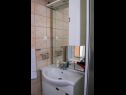 Apartments Kike - 60 meters from the beach: A1(4+1), A2(4+1), A3(4+1), SA1(2) Petrcane - Zadar riviera  - Studio apartment - SA1(2): bathroom with toilet
