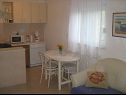 Apartments Teo - 8m from the sea & parking: A1 žuti(4), A2 bijeli(4), A3 novi(4) Privlaka - Zadar riviera  - Apartment - A1 žuti(4): dining room