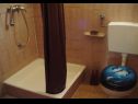 Apartments Nebo - 80 m from beach: A1 Zeleni (2), A2 Plavi (3), A3 Ljubicasti (4) Pakostane - Riviera Biograd  - Apartment - A2 Plavi (3): bathroom with toilet