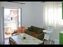 Apartments Nikša - 10 m from beach: A1 Narancasti(5), A2 Zeleni(3) Postira - Island Brac  - Apartment - A2 Zeleni(3): living room