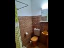 Apartments Vig - 60 m from beach: A1(5), A2(4) Povlja - Island Brac  - Apartment - A1(5): bathroom with toilet