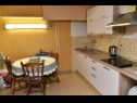 Apartments Val - 300 m to the beach: SA1 (2+1), A2(5+2) Supetar - Island Brac  - Studio apartment - SA1 (2+1): kitchen and dining room