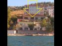 Apartments Vini - by the sea: A1(2+2), A2(2), A3(4), A4(4), A5(2+2), A6(2+2) Mastrinka - Island Ciovo  - house