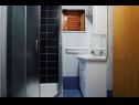 Apartments Antonia - 270m to sea: A4 Green(2+2), SA2 Silver(2), A1Blue(2), SA3 Gold(2) Mastrinka - Island Ciovo  - Apartment - A1Blue(2): bathroom with toilet