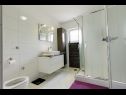 Apartments Dragica - modern & close to the sea: A2 Black & White(6) Klenovica - Riviera Crikvenica  - Apartment - A2 Black & White(6): bathroom