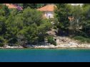 Apartments Danica - large terrace with sea view A1 Dana(4) Cove Zubaca (Vela Luka)  - Island Korcula  - Croatia - house