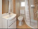 Apartments and rooms Roza - 200 m from sea : A1(5), A2(4+2), R1(2), R2(2) Baska Voda - Riviera Makarska  - Apartment - A2(4+2): bathroom with toilet