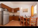Apartments Ruzica - with sea view: A1 - plavi(3+2), A2 - (2+2), A3 - zuti(3+2) Igrane - Riviera Makarska  - Apartment - A2 - (2+2): kitchen and dining room