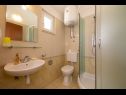 Apartments Ruzica - with sea view: A1 - plavi(3+2), A2 - (2+2), A3 - zuti(3+2) Igrane - Riviera Makarska  - Apartment - A3 - zuti(3+2): bathroom with toilet