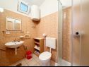 Apartments Mira - 10 m from beach: SA3(2), SA4(2), A5(2+2) Zaostrog - Riviera Makarska  - Studio apartment - SA3(2): bathroom with toilet